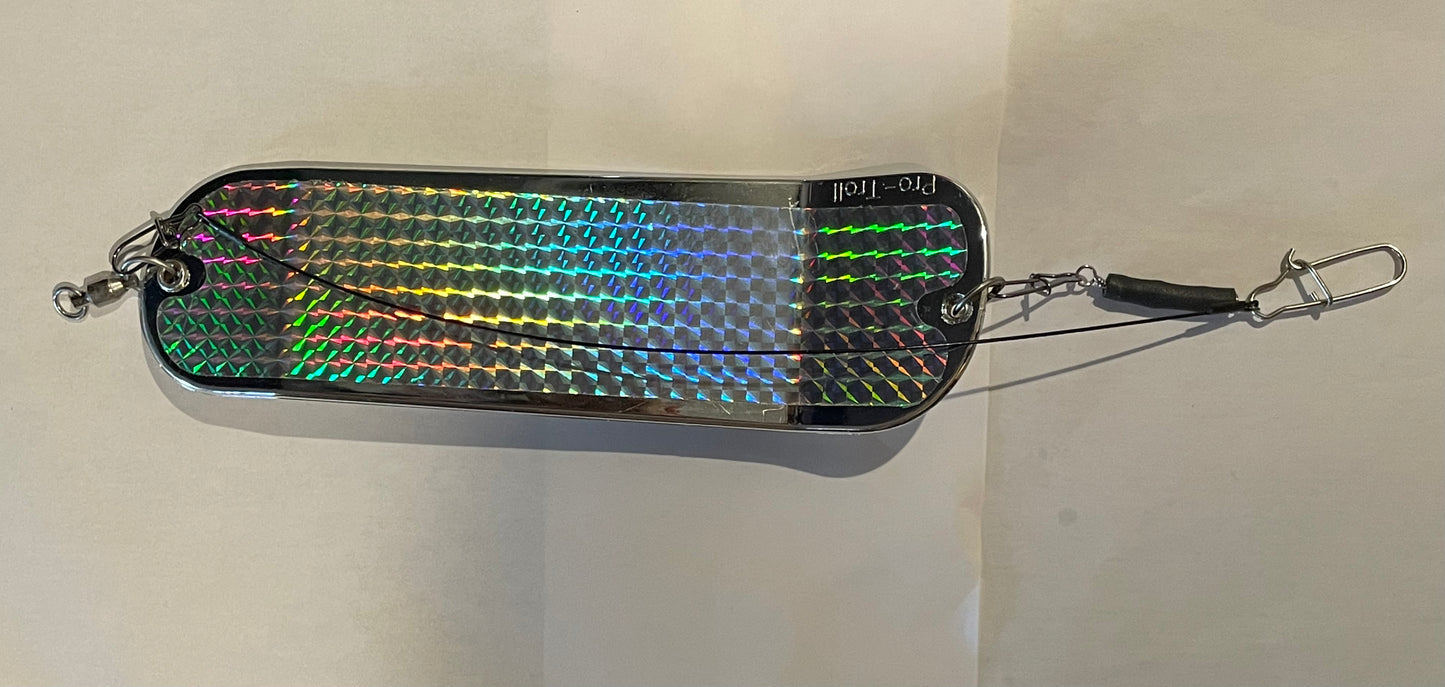 Pro-Troll ProChip 8 Flasher Agitator Fin EChip Chrome with Custom Release