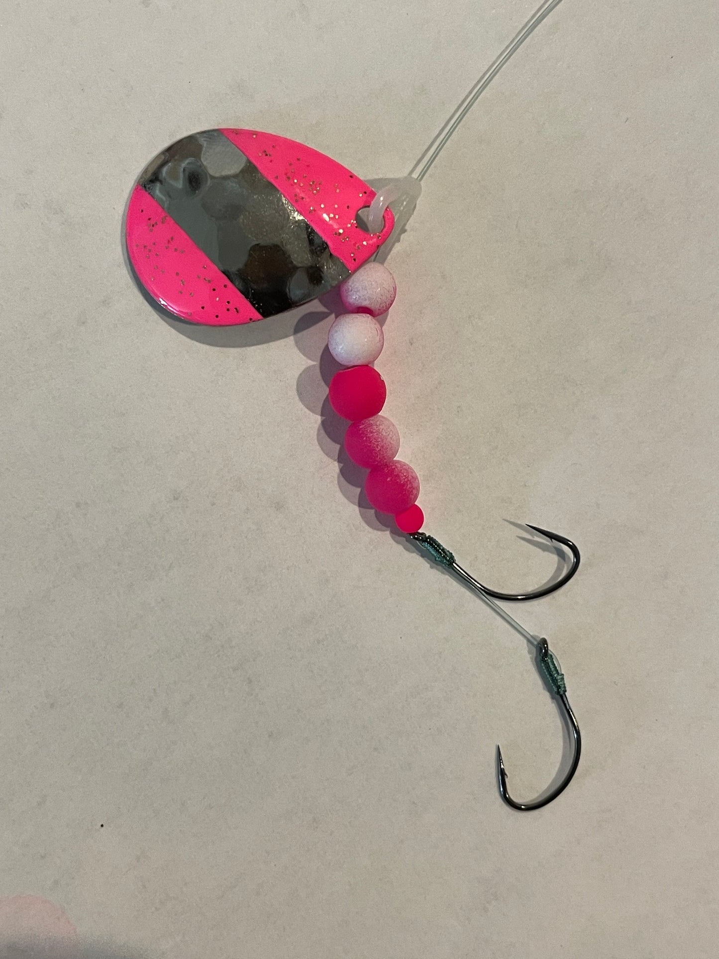 DinoMite 3.5c Spinner Pink Tips Nickel