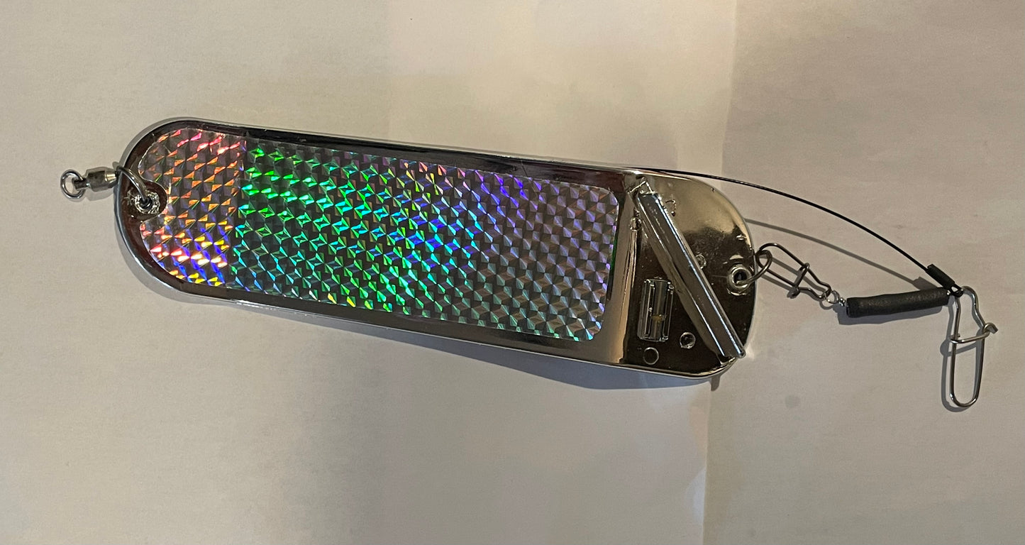 Pro-Troll ProChip 8 Flasher Agitator Fin EChip Chrome with Custom Release