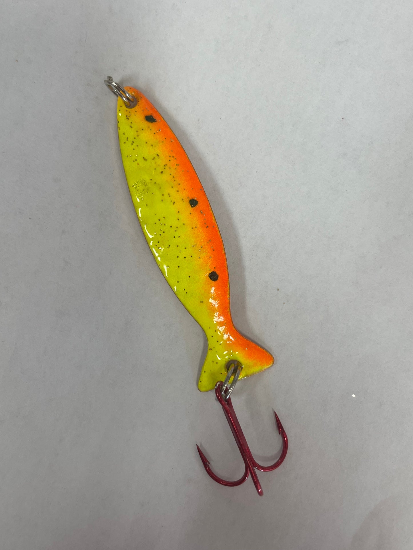 Minnow Spoon Tequila Sunrise Hammered Cooper