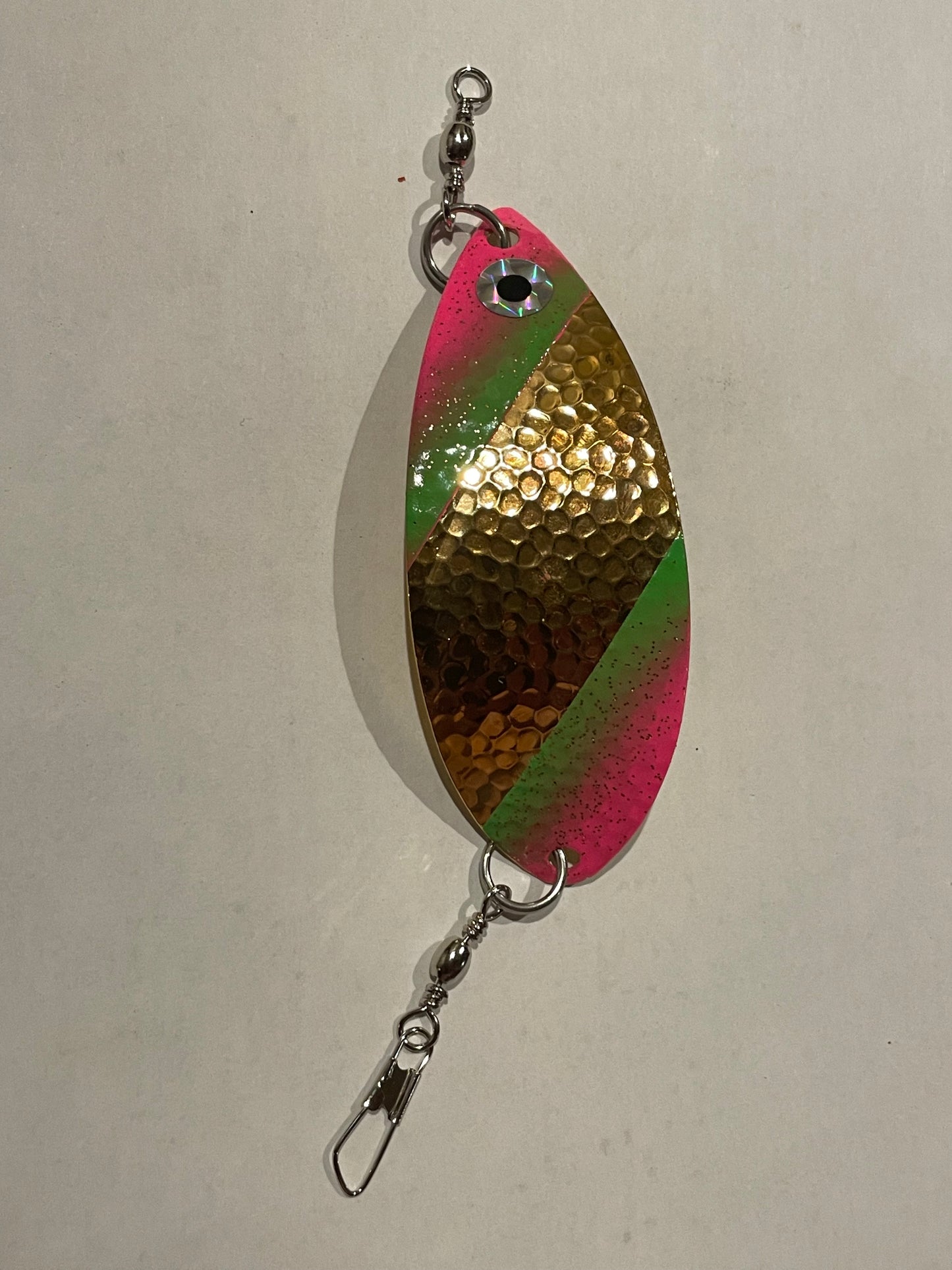 DinoMite Dodger Hammered Gold Pink Green Fade