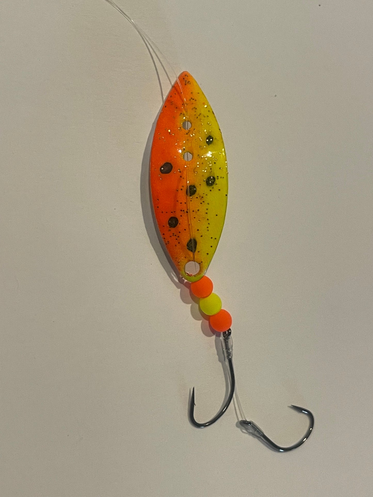 3.5 Pex Lure Orange Chartreuse Ladybug Gold