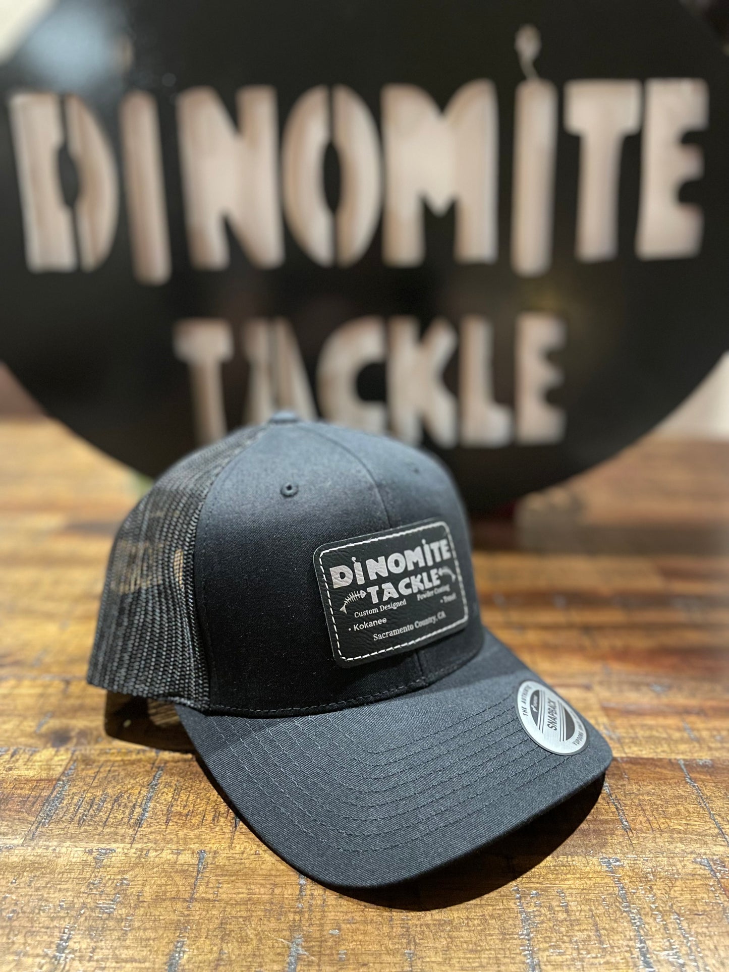 DinoMite Tackle Trucker SnapBack Hat Black