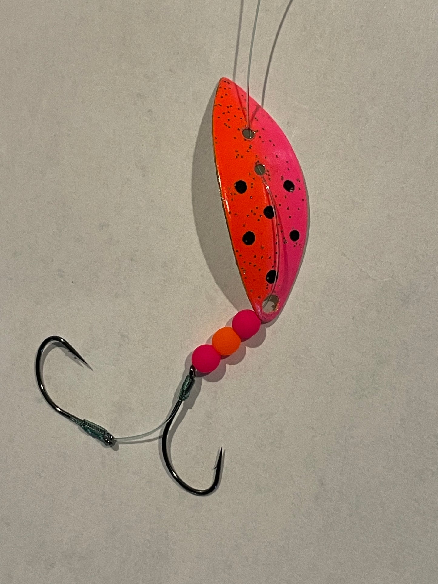 3.5 Pex Lure 50/50 Orange Pink Ladybug Gold