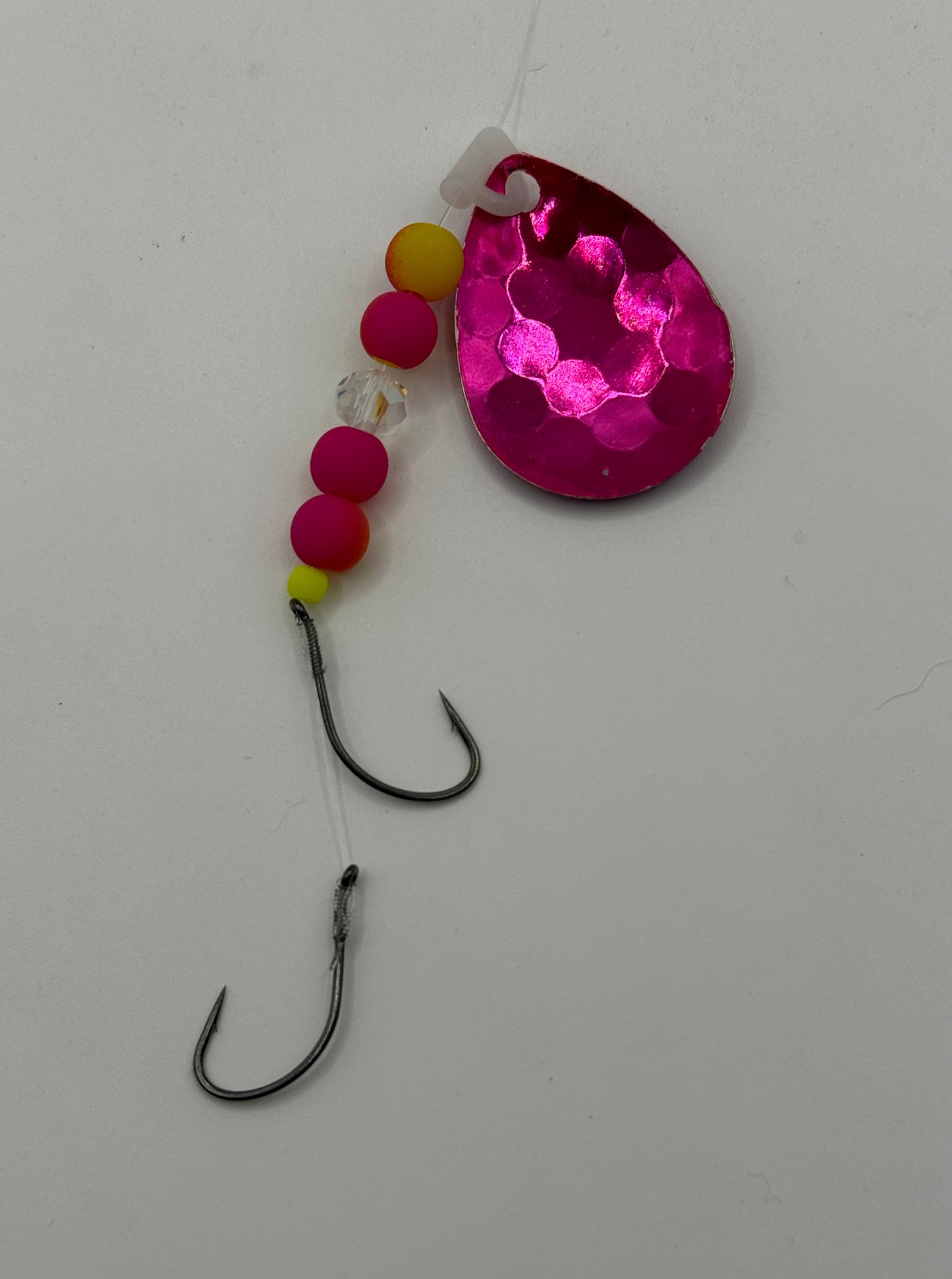 DinoMite 3.5c Spinner Candy Pink with Fluorescent dots