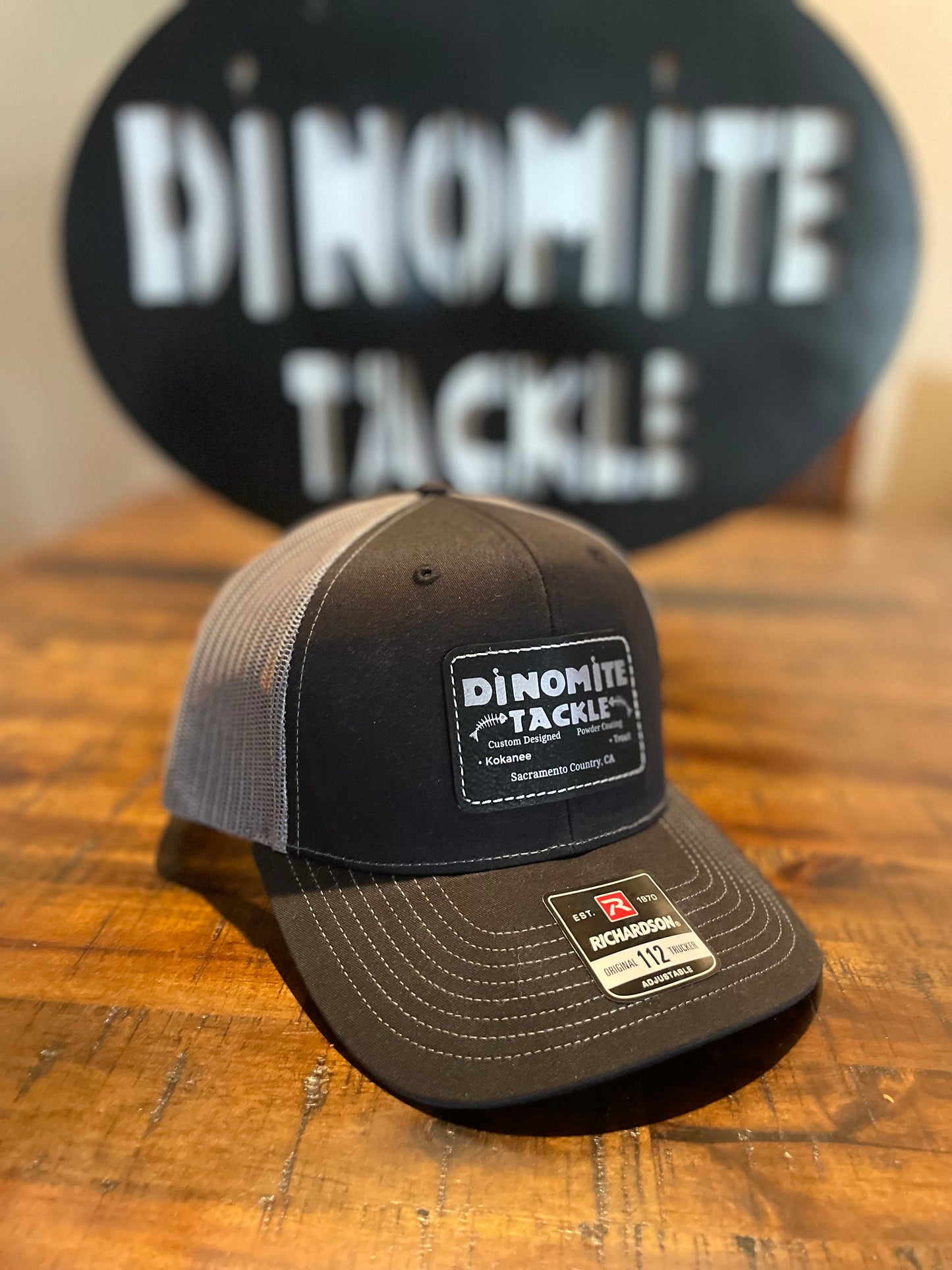 DinoMite Tackle Trucker OSFM SnapBack Hat Black/Charcoal