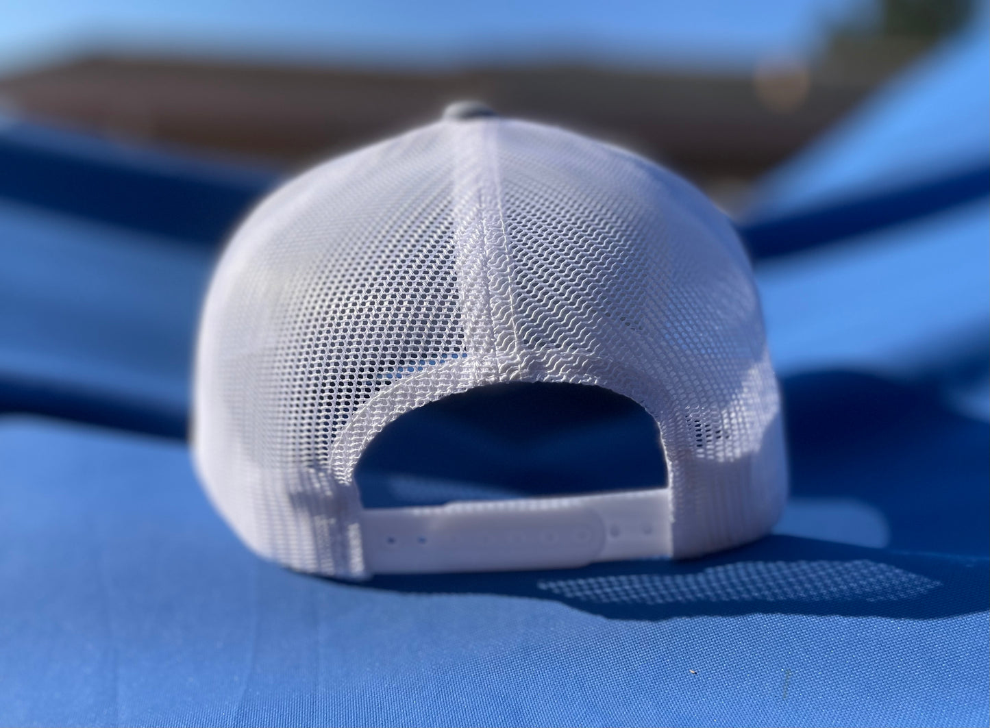 DinoMite Tackle Five-Panel Trucker Hat SnapBack Heather Grey/White