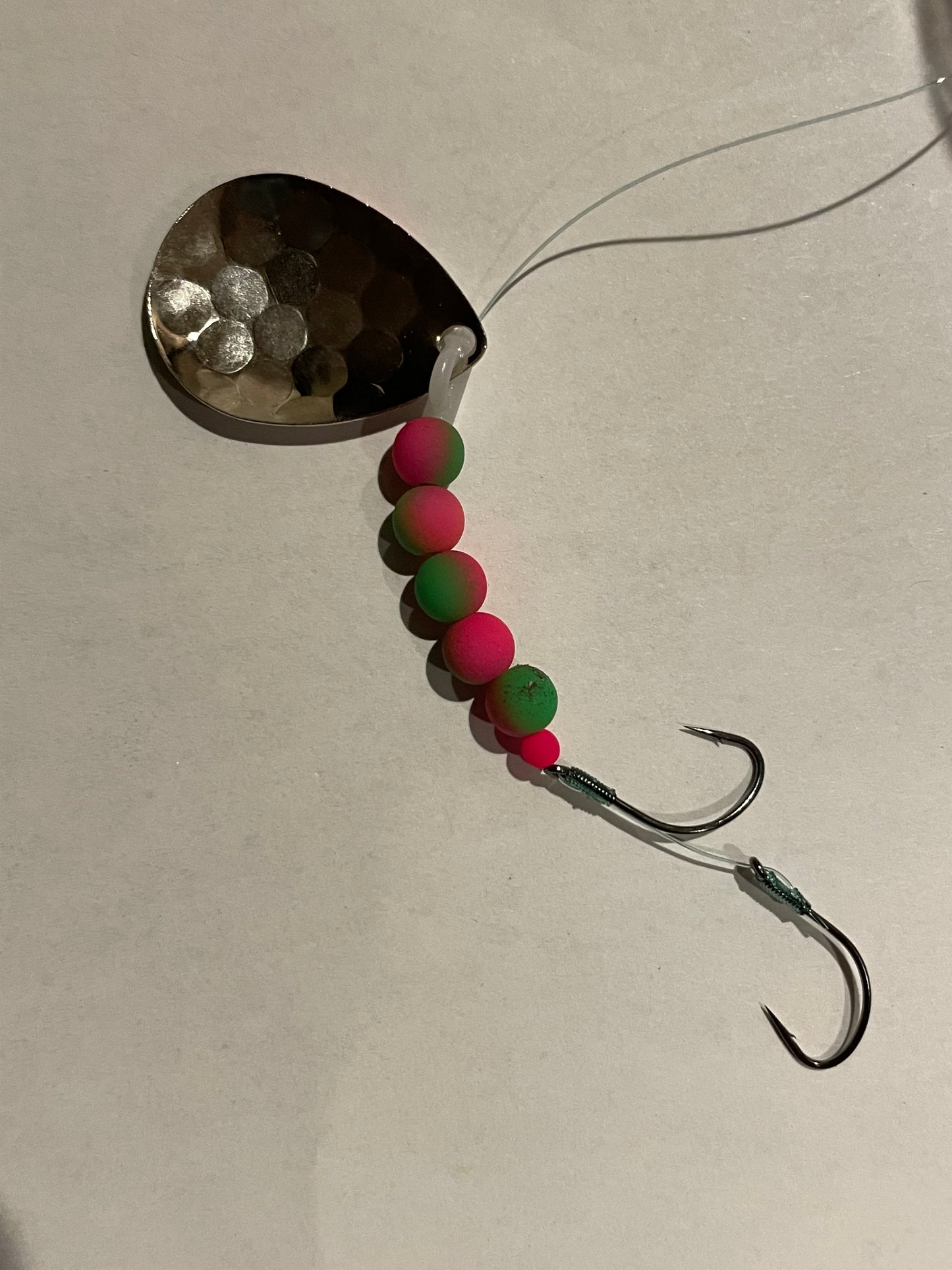 DinoMite 3.5c Spinner pink green fade Nickel
