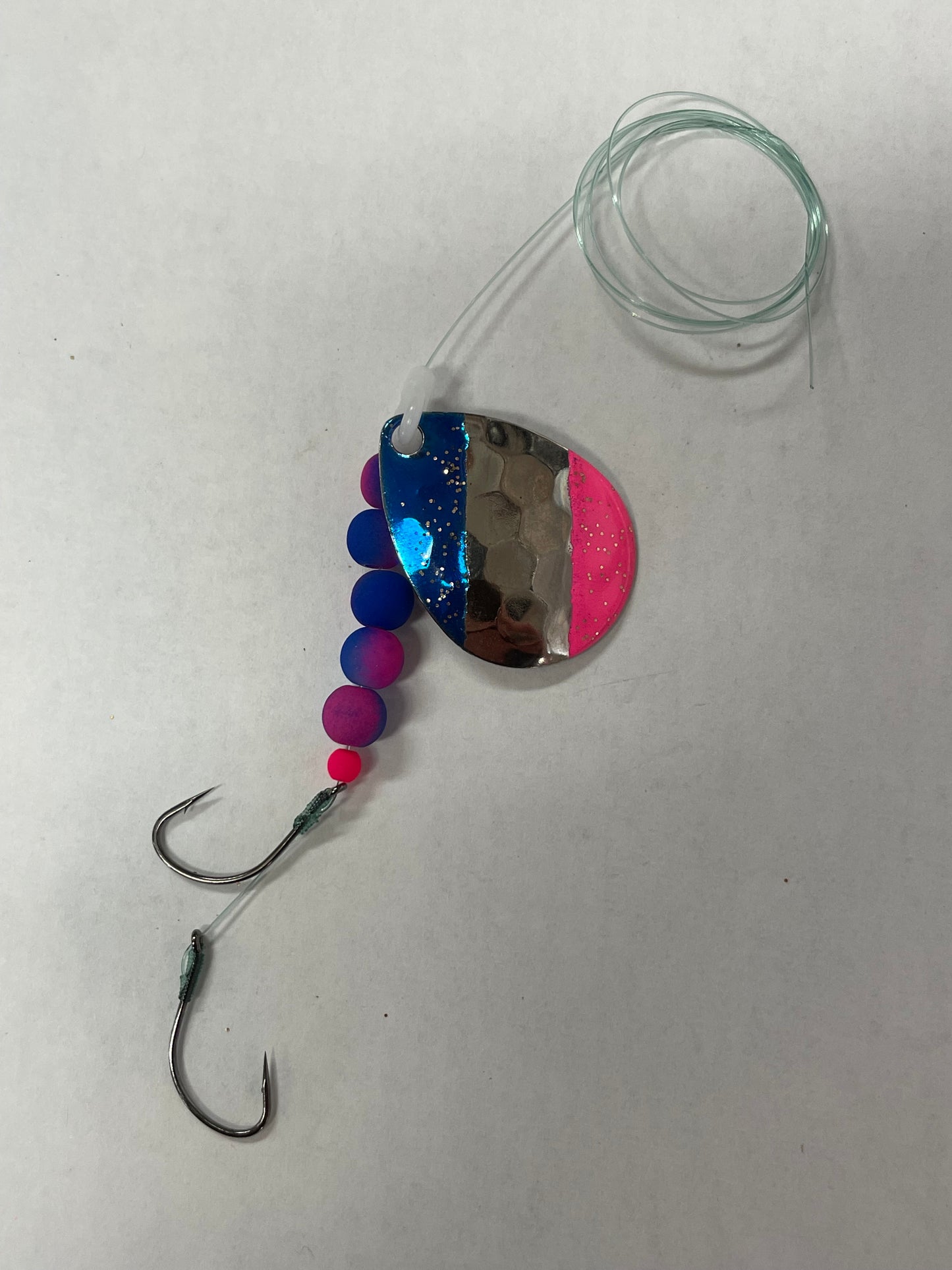 DinoMite 3.5c Spinner Blue Pink Nickel