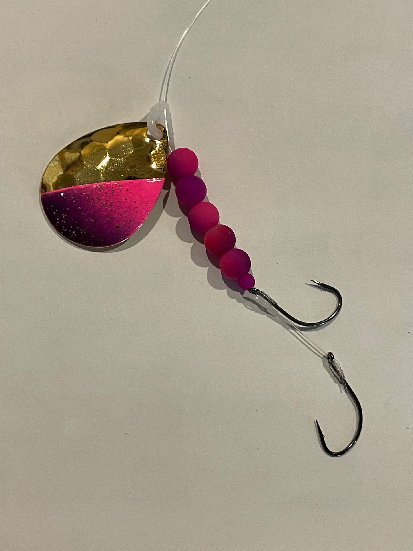 DinoMite 3.5c Spinner Pink Purple fade 24k Gold