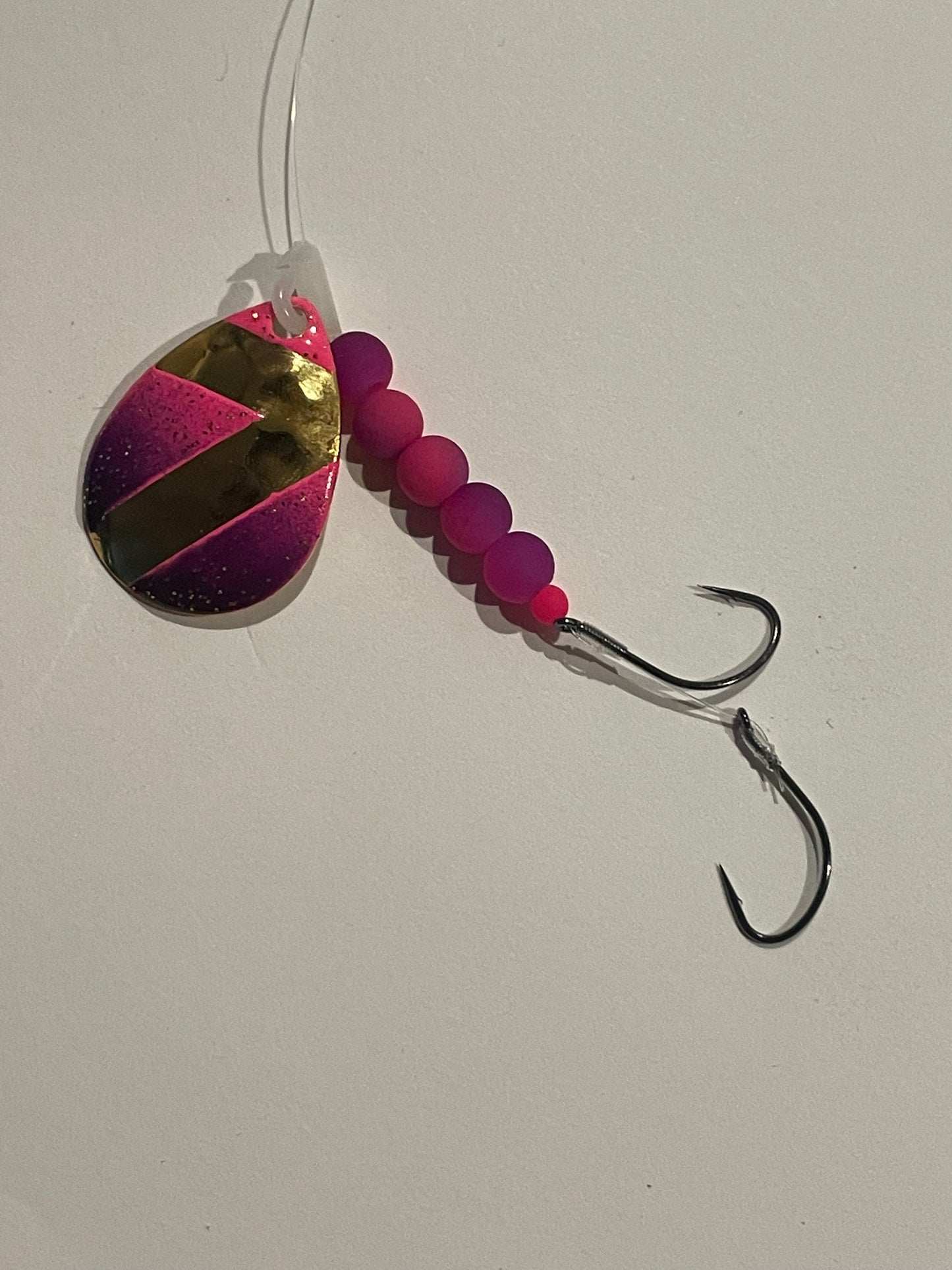 DinoMite 3.5c Spinner Lucky 7 Pink Purple 24k Gold