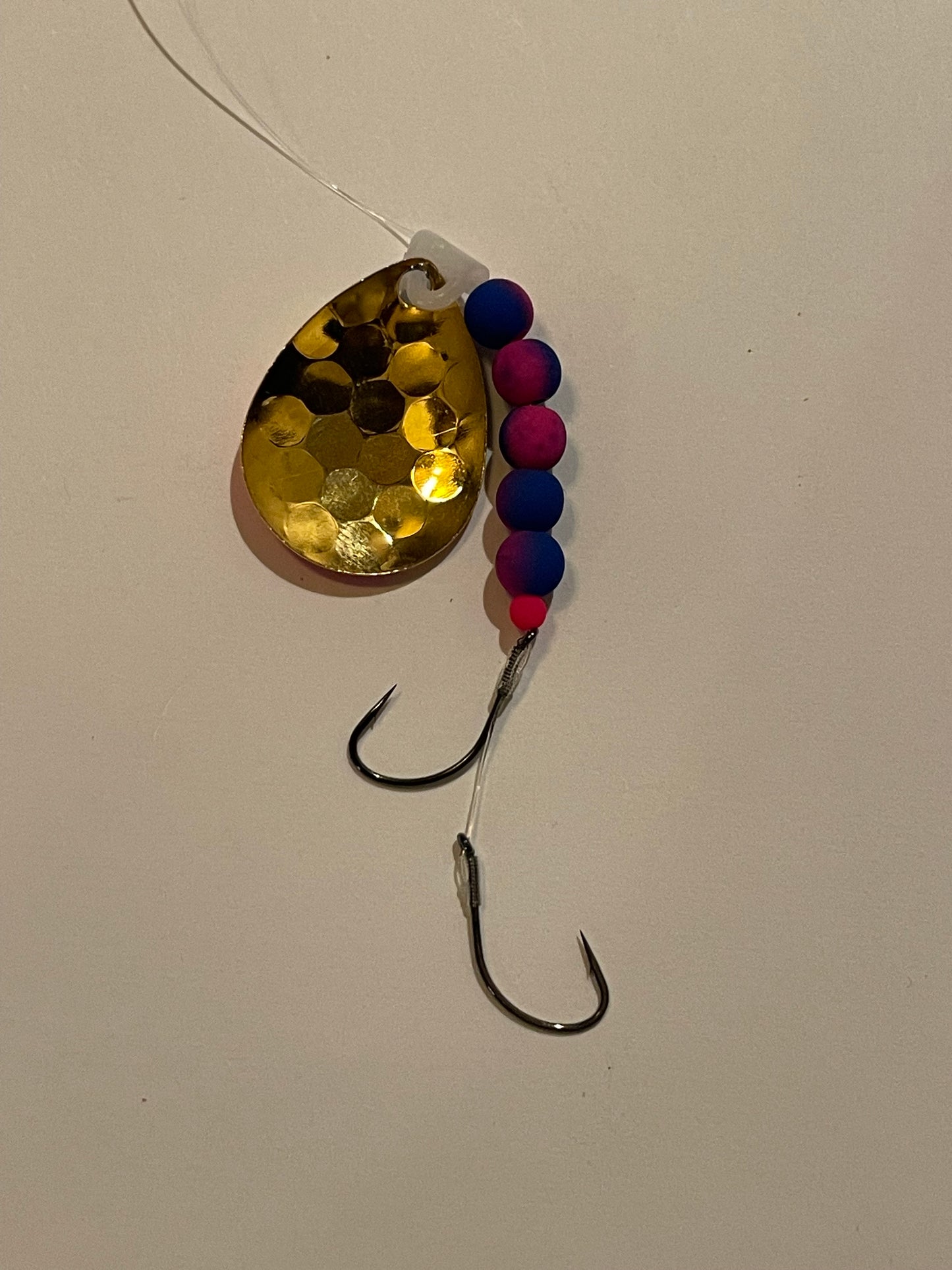 DinoMite 3.5c Spinner Blue Pink 24k Gold