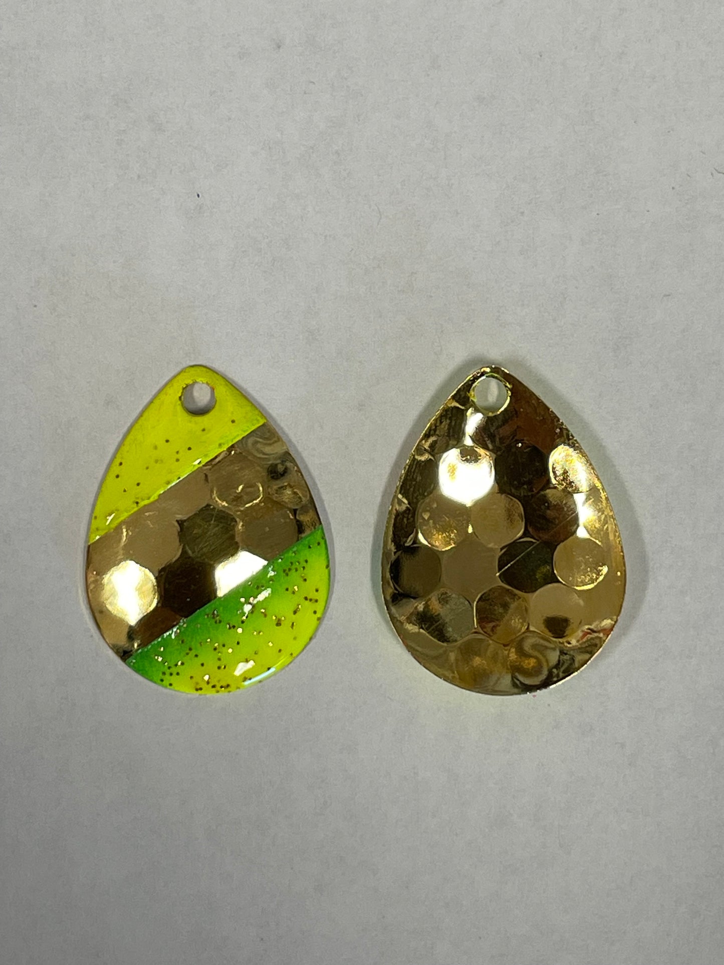 3.5 Colorado Hex Blade Chartreuse Tips Green Fade 24k Gold