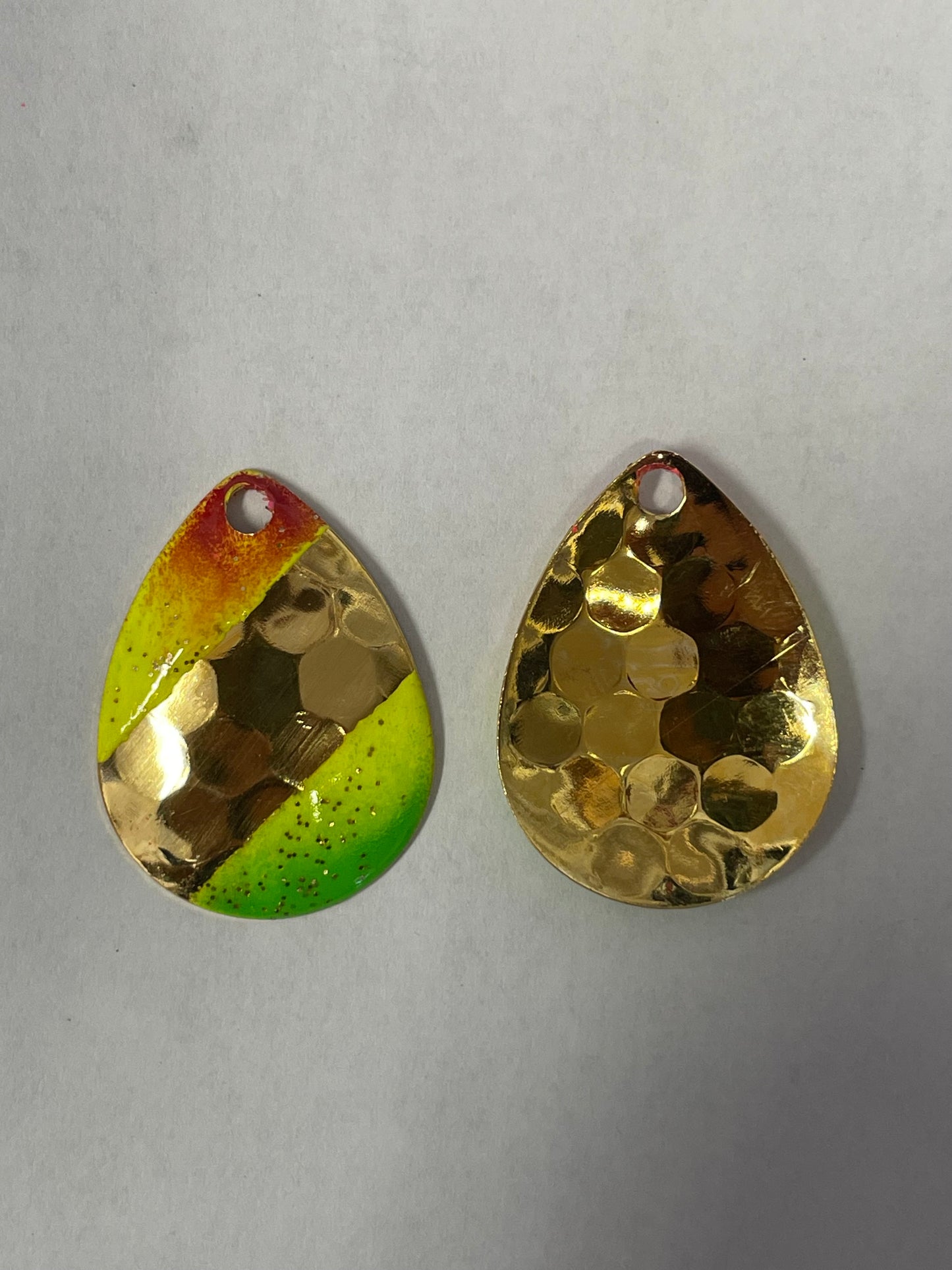 3.5 Colorado Hex Blade Red Tip Chartreuse to Green 24k Gold