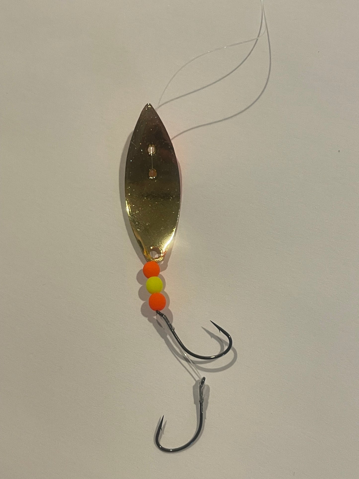 3.5 Pex Lure Orange Chartreuse Ladybug Gold