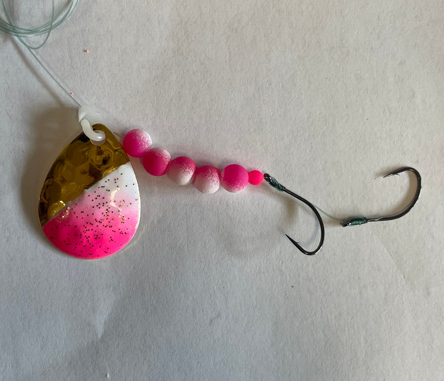 DinoMite 3.5c Spinner White Pink Fade 24k Gold