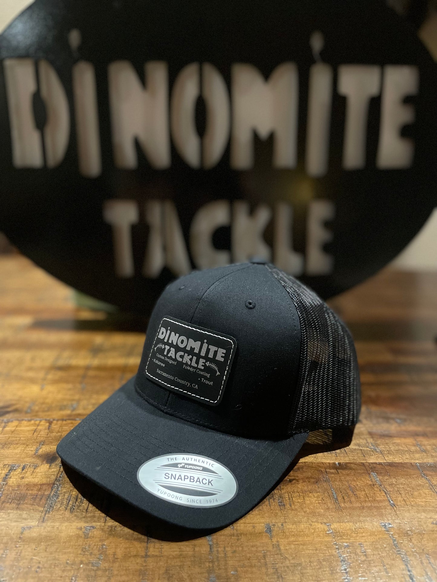 DinoMite Tackle Trucker SnapBack Hat Black