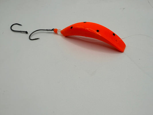 DinoMite Jackrabbit Fluorescent Orange with dots