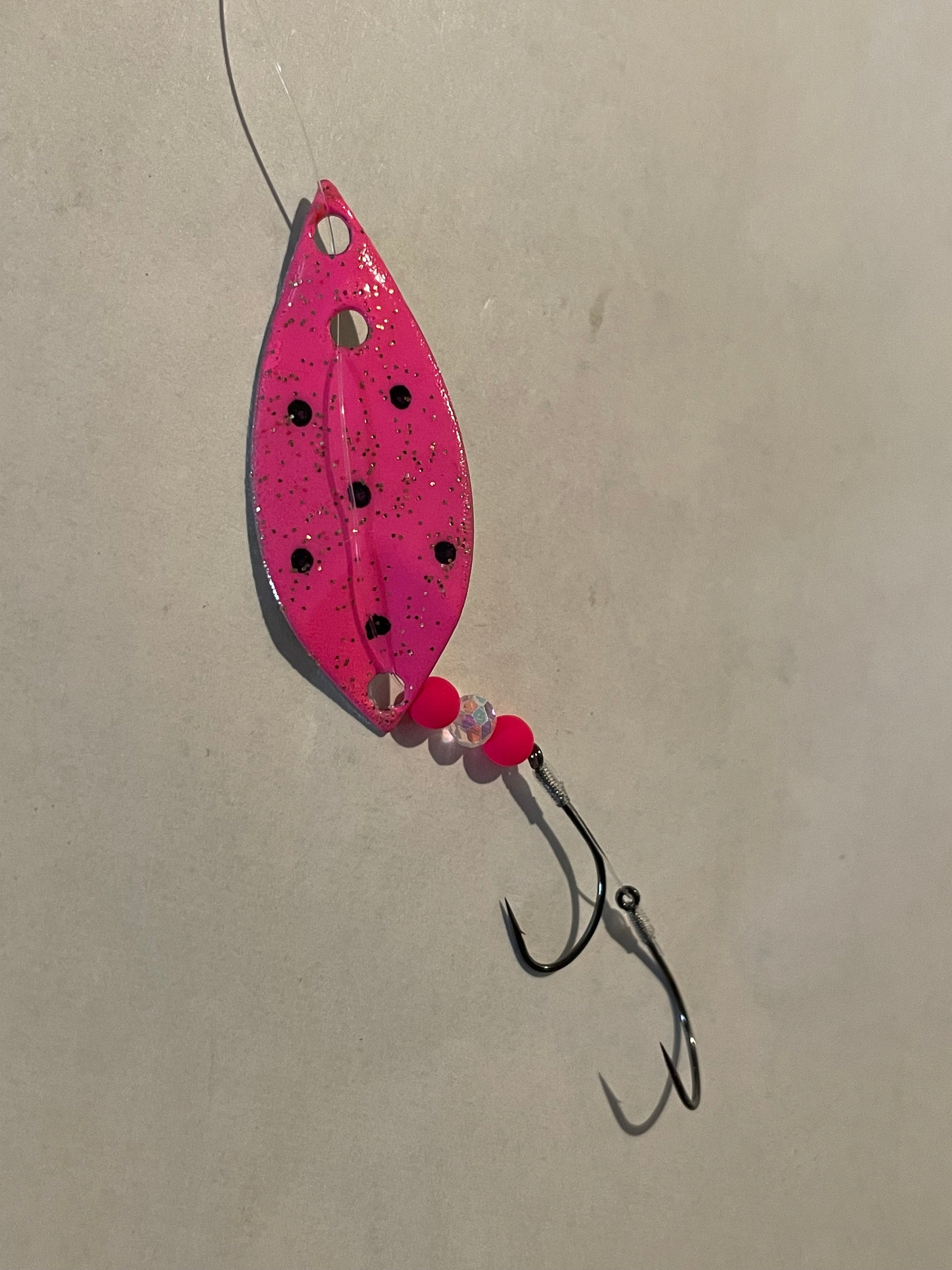 firecracker fishing lure Firecracker Lure Pink Ladybug Nickel