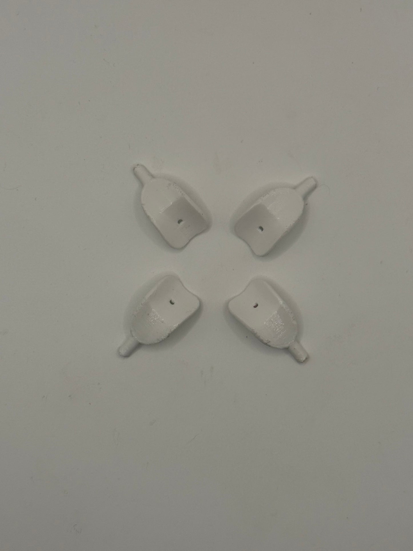 White Micro Wiggler Bills 4 pack