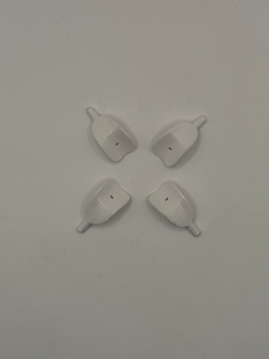 White Micro Wiggler Bills 4 pack
