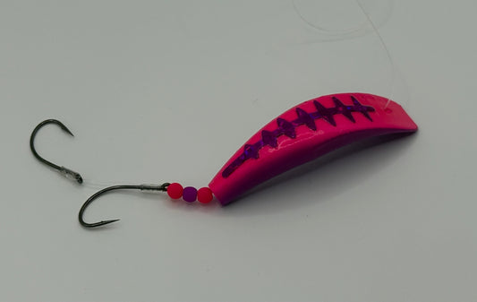 DinoMite Jackrabbit Fluorescent Pink Purple with Glow Moon Jelly