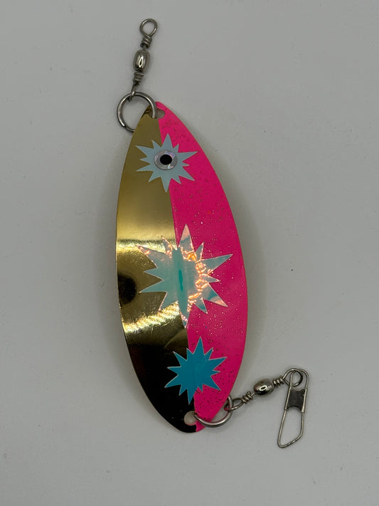 DinoMite Dodger Gold “Glow Moon Jelly” half UV Pink