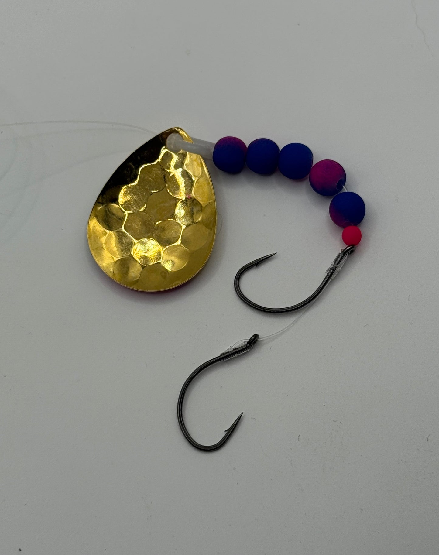 DinoMite 3.5c Spinner Blue Pink fade 24k Gold