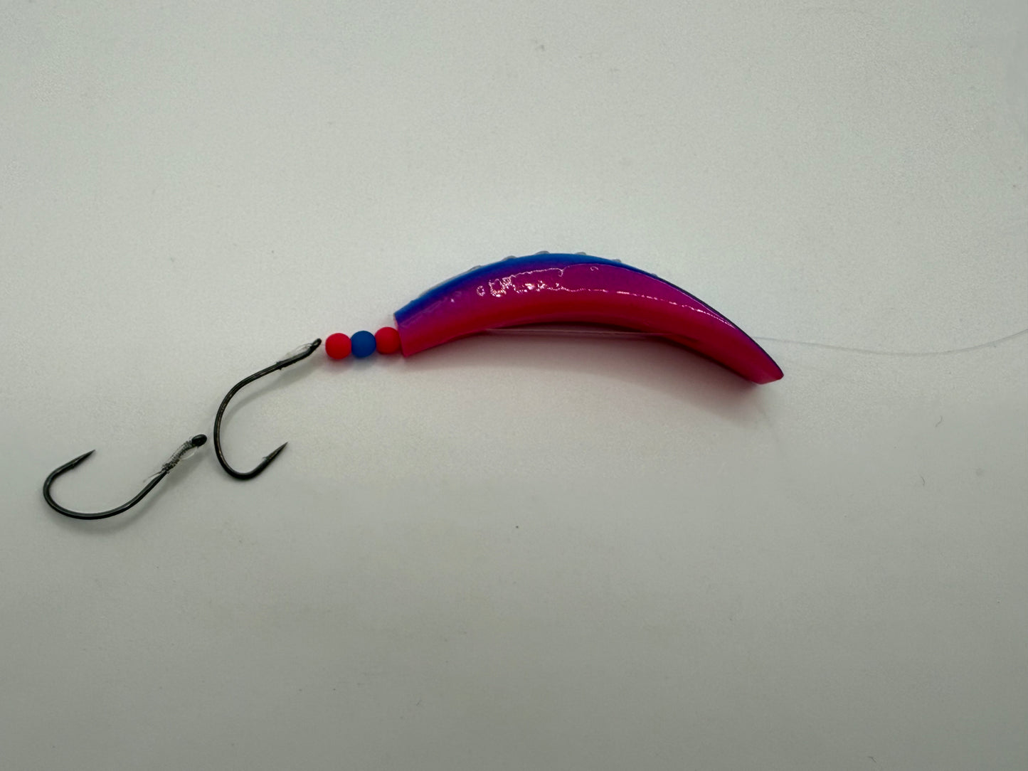 DinoMite Jackrabbit Fluorescent Blue Pink with Glow Moon Jelly